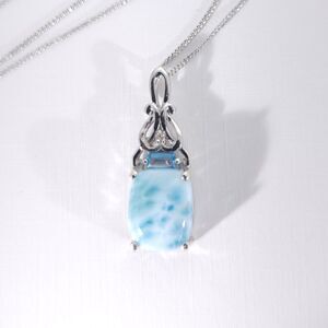 Larimar Pendant Necklace 4.5 Carats